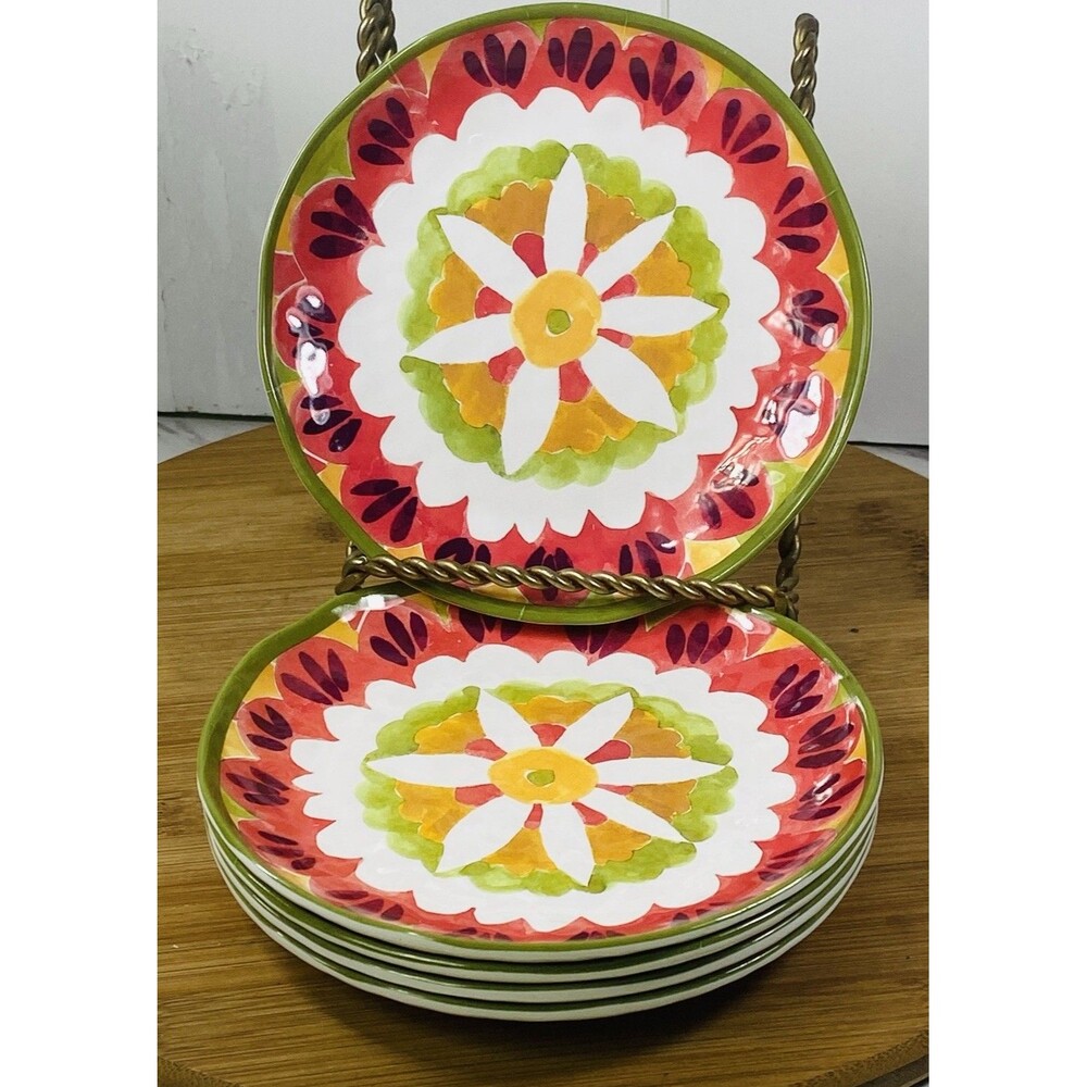 Cynthia Rowley Watermellon Design Salad Plates 6.5” (SET OF 5)